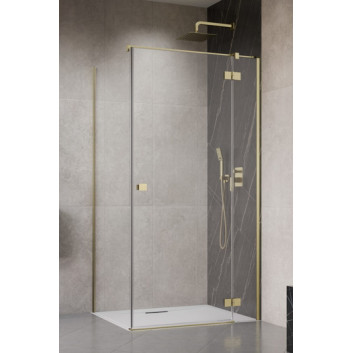 Pevná boční stěna S1 70 Radaway Essenza New Black KDJ 66.7-68.2-200cm, profil černá, sklo čiré