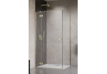 Pevná boční stěna S1 70 Radaway Essenza New Black KDJ 66.7-68.2-200cm, profil černá, sklo čiré