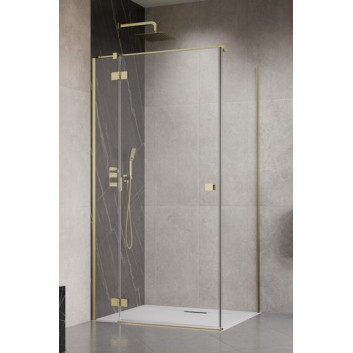 Pevná boční stěna S1 70 Radaway Essenza New Black KDJ 66.7-68.2-200cm, profil černá, sklo čiré