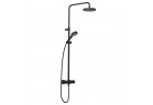 Sprchový set s termostatem DN15 Dual Shower System, Kludi Dive S, černá matnáný