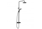 Sprchový set Dual Shower System s termostatem DN15 , Kludi Dive S , černá matnáný
