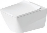 Mísa WC Duravit Viu závěsná Rimless 37x57 cm, s hlubokým splachováním, bílá 