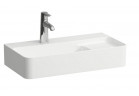 Umyvadlo stěnová Laufen Val 600 x 315 mm SaphirKeramik, s otvorem pro baterii - bílá