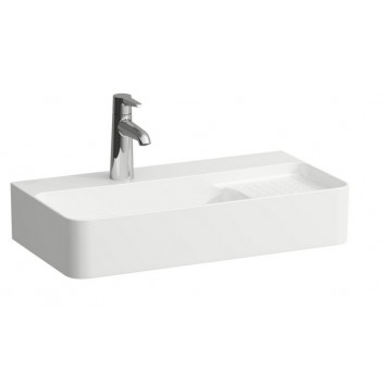 Umyvadlo stěnová Laufen Val 600 x 315 mm SaphirKeramik, s otvorem pro baterii - bílá