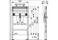 Modul podomítkový pro umyvadlo TECEprofil, výška 820-980mm