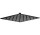 Horní sprcha sprchový ocelový 250x250mm, Deante Cascada - nero (černá matnáný)