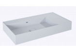 Umyvadlo stěnová levá 80x45.5cm, Elita Solid-Surface, bílý matnáný