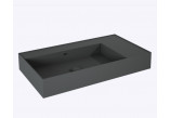 Umyvadlo stěnová levá 80x45.5cm, Elita Solid-Surface, bílý matnáný