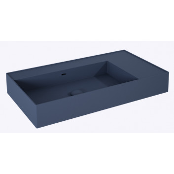 Umyvadlo stěnová levá 80x45.5cm, Elita Solid-Surface, bílý matnáný