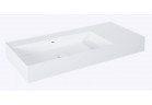 Umyvadlo stěnová levá 100.5x45.5cm, Elita Solid-Surface, white matnáný