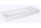 Umyvadlo stěnová levá 120.5x45.5cm, Elita Solid-Surface, bílý matnáný
