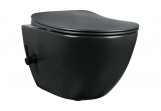 Mísa WC s funkcí bidetu s baterií mieszaczową, Deante Peonia - nero (černá matnáný)