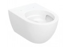 Mísa wc Geberit Acanto závěsná 53x35 cm, s hlubokým splachováním, skryté mocowania, TurboFlush, s povrchem KeraTect - bílá