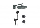 Sprchový set podomítkový z drązkiem, Deante Arnika, nero