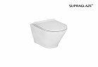 Mísa WC podvěsná Roca Gap 35,5x54 cm Rimless Round - bílá
