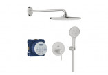 Sprchový set podomítkový s hlavovou sprchou Rainshower mono 310 , Grohe Essence, brushed warm sunset