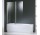 Vanová zástěna Novellini Aurora 2 - 120x150 cm, bílý profil, čiré sklo 