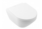 Závěsné wc Villeroy&Boch Architectura, 53x37 cm z TwistFlush, s povrchem ochronną CeramicPlus + sedadlo s pozvolným sklápěním - bílá (Weiss Alpin)