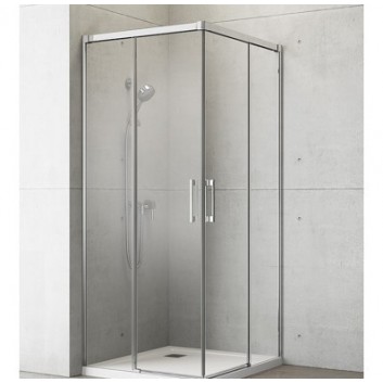 Sprchový kout sklo čiré chrom 90x80cm Radaway Idea KDD- sanitbuy.pl