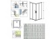 Sprchový kout sklo čiré chrom 90x80cm Radaway Idea KDD- sanitbuy.pl