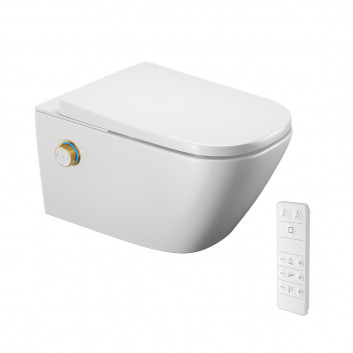 Toaleta myjąca Excellent Dakota 2.0 S2 z pilotem, knoflík sterujące černé