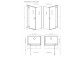 Pevná boční stěna S1 70 Radaway Essenza New Black KDJ 66.7-68.2-200cm, profil černá, sklo čiré