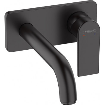 Umyvadlová baterie nástěnná Hansgrohe Vernis Shape, podomítková, výtokové rameno 20,5 cm - chrom