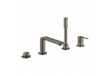 Baterie podomítková do troch wyjść vody Grohe Lineare, páková, brushed hard graphite