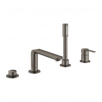Baterie podomítková do troch wyjść vody Grohe Lineare, páková, brushed hard graphite