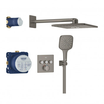 Podomítkový sprchový set Grohe Grohtherm Smartcontrol, termostatický, 2 výstupy vody, chrom
