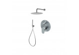 System sprchový Demm Drake, podomítkový, 2 výstupy vody, horní sprcha 20cm, chrom