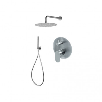 System sprchový Demm Drake, podomítkový, 2 výstupy vody, horní sprcha 20cm, chrom