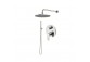 Sprchový set Vema Tiber Steel, podomítkový, 2 výstupy vody, horní sprcha 25cm, nerez inox