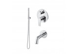 Sprchový set Vema Timea, podomítkový, 2 výstupy vody, horní sprcha 30cm, chrom