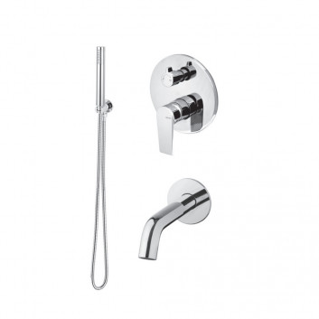 Sprchový set Vema Timea, podomítkový, 2 výstupy vody, horní sprcha 30cm, chrom