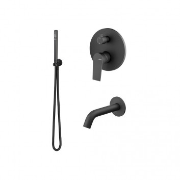 Sprchový set Vema Timea, podomítkový, 2 výstupy vody, s výtokovým ramenem 17cm, chrom