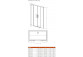 Radaway Arta KDD B sprchový kout 80x80cm sklo čiré- sanitbuy.pl
