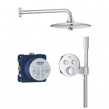 Sprchový set Grohe Grohtherm SmartControl, podomítkový, baterie termostatická, z sluchátkem sprchovým, chrom