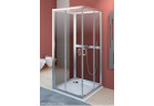 Sprchový kout czterościenna Radaway Premium Plus 2S, 90x90 cm, sklo čiré, profil chrom