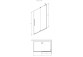 Sprchový kout Radaway Furo-SL Walk-in 1200x2000mm, pravé, profil černá
