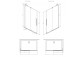 Sprchový kout Radaway Furo-SL Walk-in 1200x2000mm, pravé, profil černá