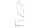 Sprchový kout Radaway Furo-SL Brushed Gold Walk-in 1200x2000 mm, pravé - sklo čiré, profil zlatá szczotkowany