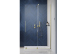 Sprchový kout Radaway Furo-SL Brushed Gold Walk-in 1200x2000 mm, pravé - sklo čiré, profil zlatá szczotkowany