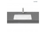 Umyvadlo na postavení na desku Oltens Hamnes, 60x42,5cm, oválný, bez přepadu, povlak SmartClean, bílá