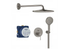 Sprchový set Grohe Essence podomítkový s hlavovou sprchou Rainshower mono 310 - brushed hard graphite