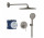 Sprchový set Grohe Essence podomítkový s hlavovou sprchou Rainshower mono 310 - brushed hard graphite