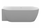 Vana volně stojící Ravak Freedom Corner II Tec 175x86 cm, wariant levý - Smoke Grey- bílý, kryt odpływu bílá