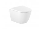 ROCA Mísa WC podvěsná Rimless Compacto se sedadlem s pozvolným sklápěním (souprava)