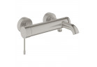Vaňová baterie Grohe Essence, nadomítková, páková - nerez