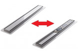 Lineární odtok, pełny souprava, Wiper New Premium, 600mm, vzor Ponente, povrchová úprava szlif